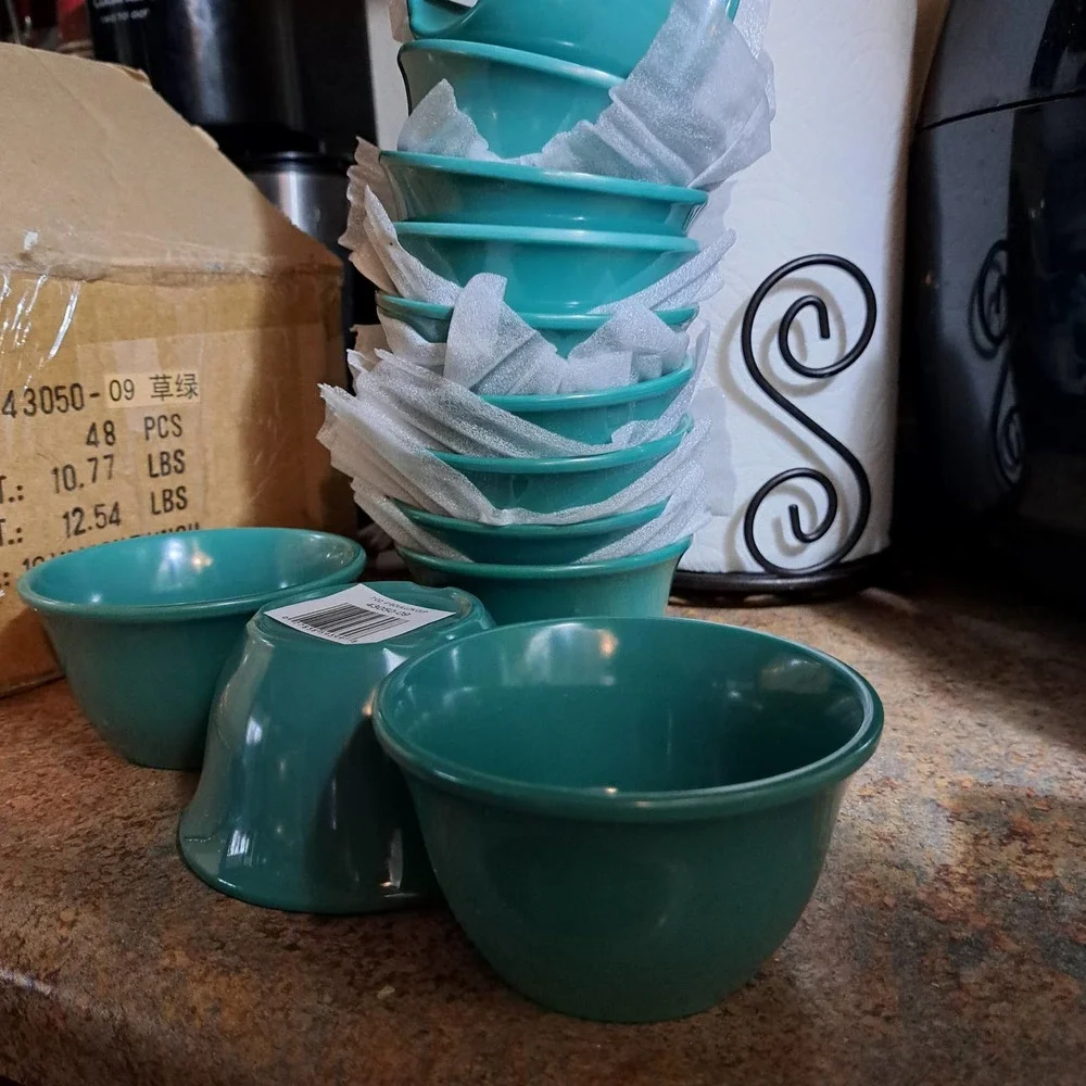 12 NEW Western Melamine Bouillon / Dessert Cups - 7 OZ Each - 48 cups in Stock